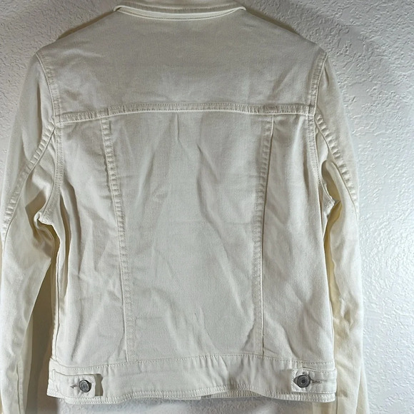 AMERICAN EAGLE Fitted Jean Denim Jacket Size Medium - Picture 5 of 7